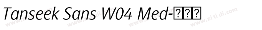Tanseek Sans W04 Med字体转换